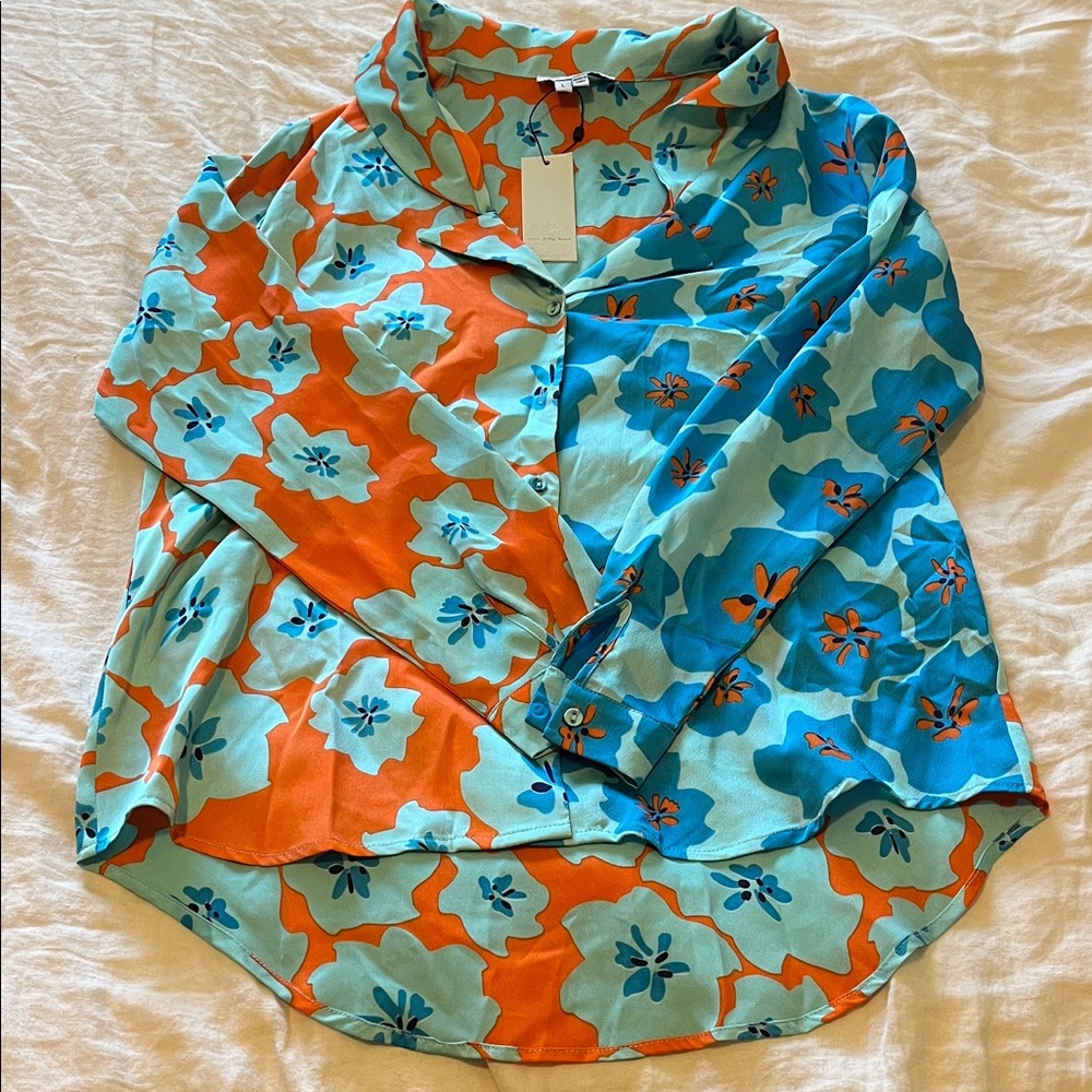 Blue Ally Oversized Shirt